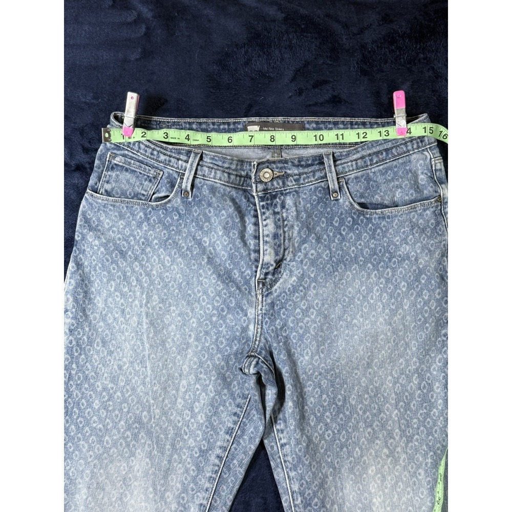 Levi's Mid Rise Skinny Two Tone Diamond Jeans‎ Size 10 - Picture 8 of 16
